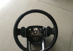 手工缝真皮方向盘套